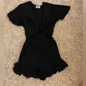 Show Me Your Mumu black tie romper